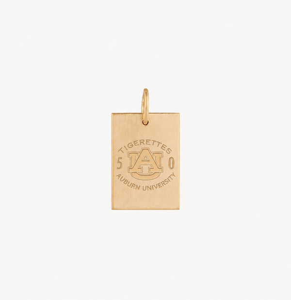 Tigerettes 50th Rectangle Pendant