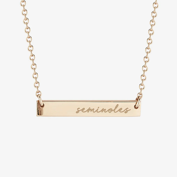 FSU Seminoles Horizontal Bar Necklace