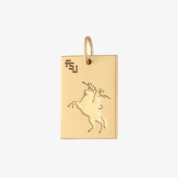 FSU Statue Rectangle Pendant