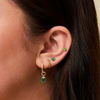 Emerald Sunburst Earring Bundle