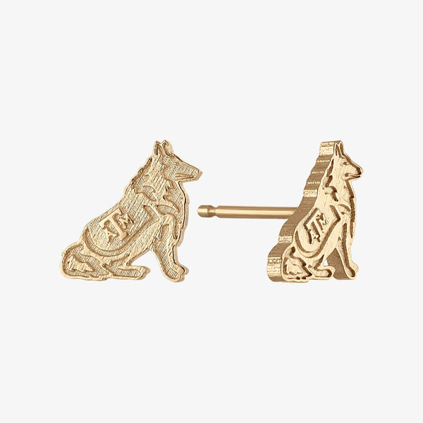 Texas A&M Reveille Stud Earrings