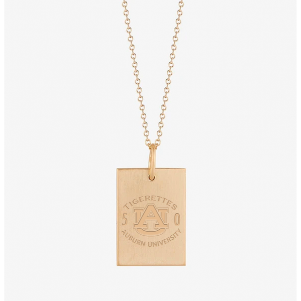 Tigerettes 50th Rectangle Pendant