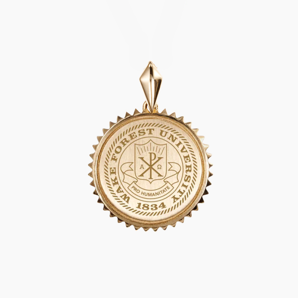 Wake Forest Seal Sunburst Pendant