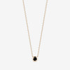 black onyx gemstone necklace bezel set