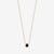 black onyx gemstone necklace bezel set