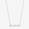 American Horizontal Bar Necklace Sterling Silver
