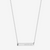 American Horizontal Bar Necklace Sterling Silver