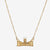 Gold Boston College Gasson Hall Necklace