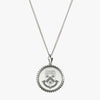 Silver Columbia Sunburst Crest Necklace