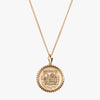 Gold Vermeil 14K Gold Dartmouth Crest Sunburst Necklace