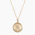 Gold Delta Phi Epsilon Sunburst Crest Necklace