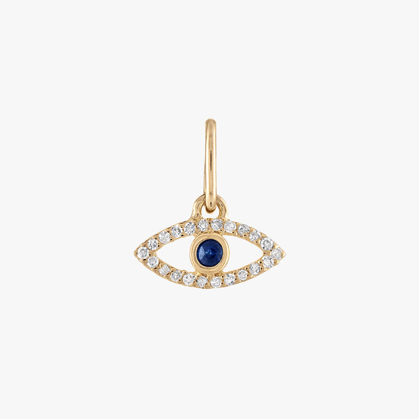 Diamond Evil Eye Charm Cavan Gold
