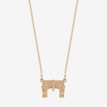 Miami Upham Arch Necklace 14K Gold