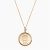 Gold Phi Sigma Rho Sunburst Crest Necklace