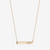 Phi Sigma Rho Horizontal Bar Necklace in Cavan Gold and 14K Gold