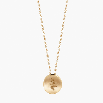 Sigma Delta Tau Torch Necklace Petite in Cavan Gold and 14K Gold