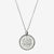 Silver Villanova Florentine Crest Necklace Petite
