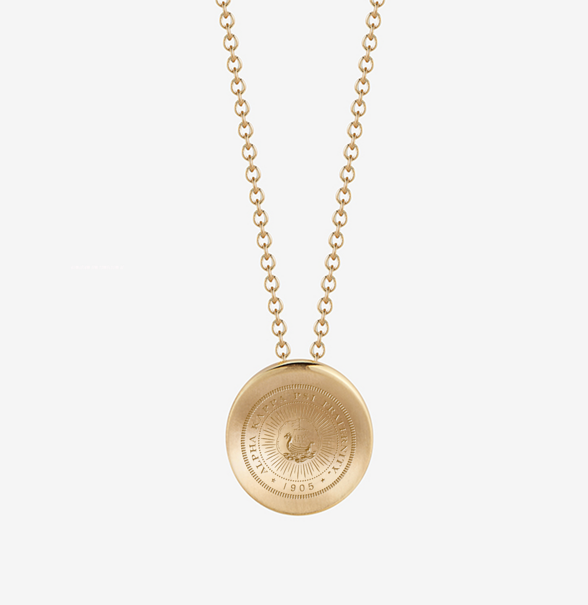 Alpha Kappa Psi Crest Organic Necklace