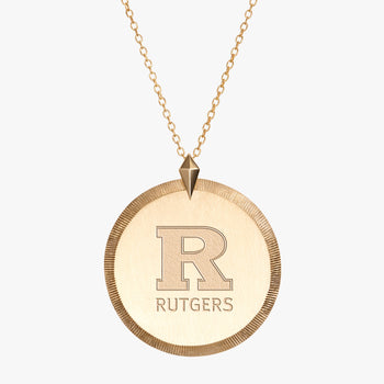 Rutgers Logo Florentine Pendant