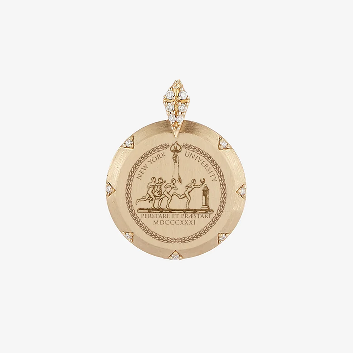 NYU 7-Point Diamond Pendant