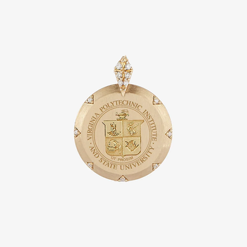 Virginia Tech 7-Point Diamond Pendant