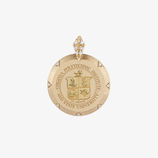 Virginia Tech 7-Point Diamond Pendant