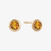Citrine Bezel Studs