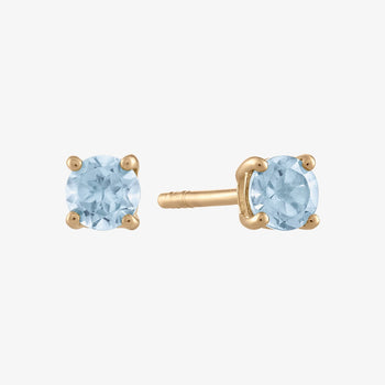 Aquamarine Stud Earrings