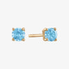 Blue Topaz Stud Earrings