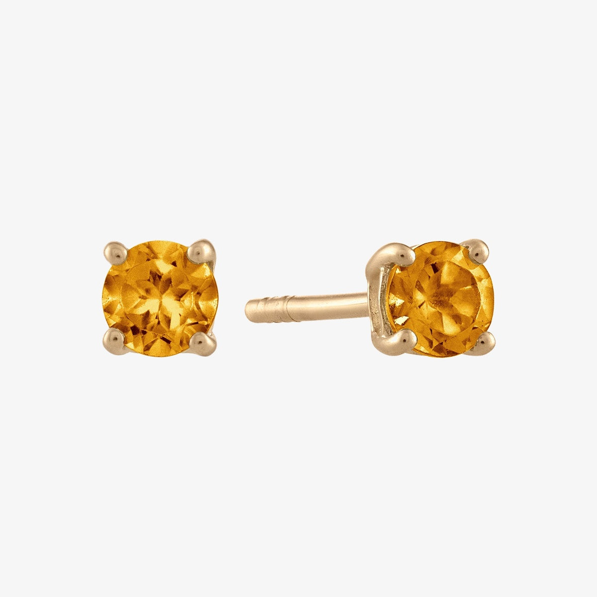 Citrine Stud Earrings