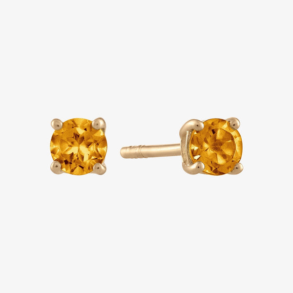 Citrine Stud Earrings