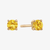 Yellow Citrine Stud Earrings