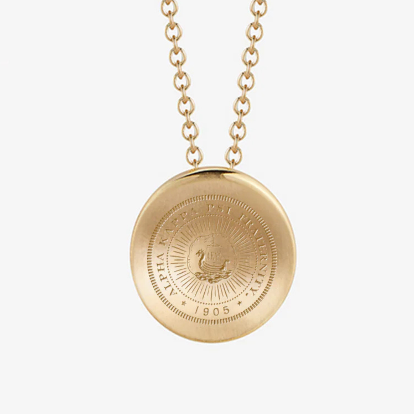 Alpha Kappa Psi Crest Organic Necklace