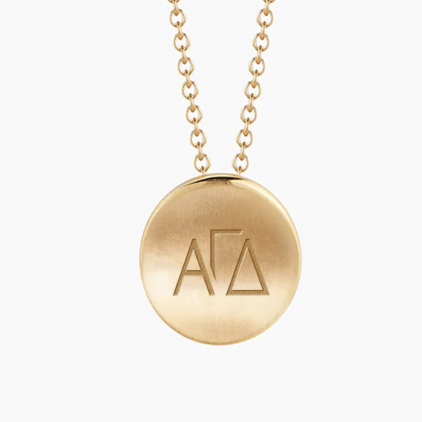 Alpha Gamma Delta Letters Necklace