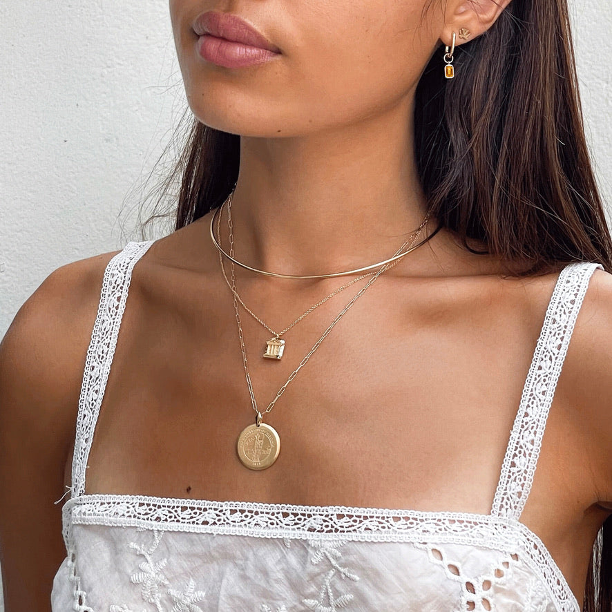 UVA Florentine Pendant on figure