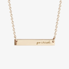 Notre Dame Go Irish Horizontal Bar Necklace