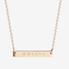 MMXXVI 2026 Horizontal Bar Necklace