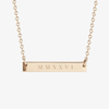 MMXXVI 2026 Horizontal Bar Necklace