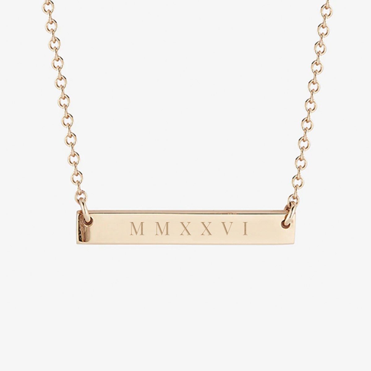MMXXVI 2026 Horizontal Bar Necklace