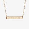 MMXXVII 2027 Horizontal Bar Necklace