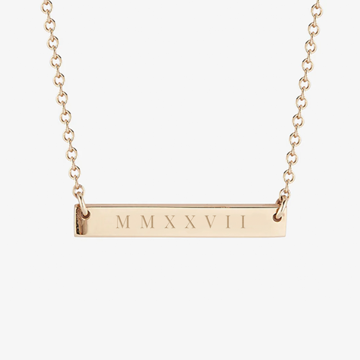 MMXXVII 2027 Horizontal Bar Necklace