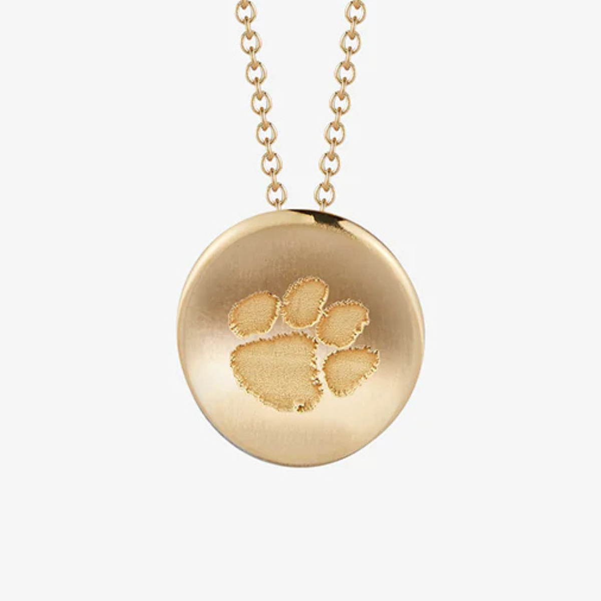 Clemson Paw Necklace