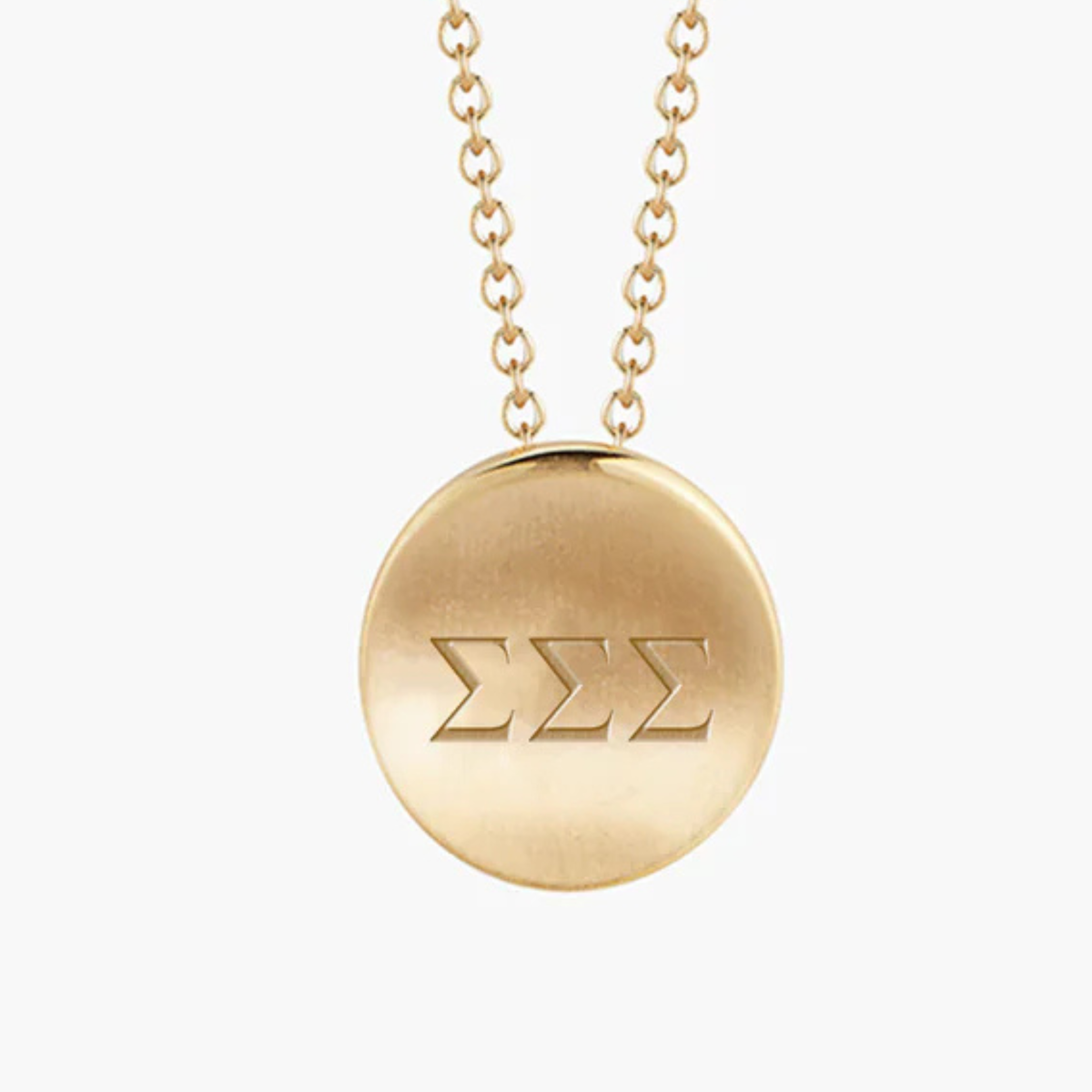 Tri Sigma Letters Necklace