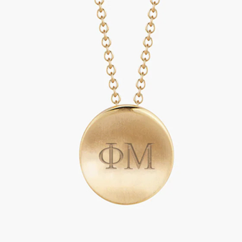 Phi Mu Letters Necklace