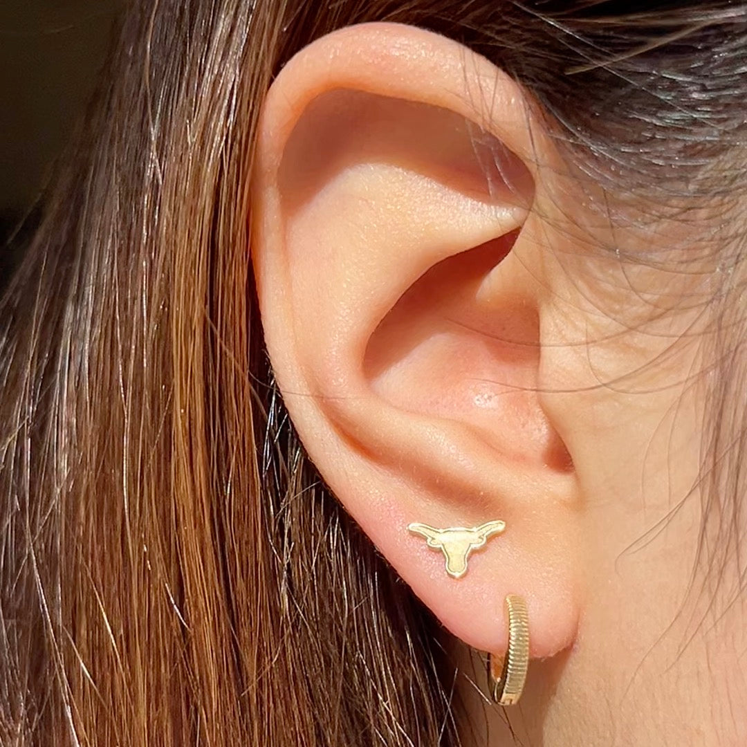 UT Longhorn Stud Earrings