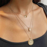 Notre Dame Florentine Pendant on figure