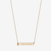 St Lawrence Fides et Veritas Horizontal Bar Necklace