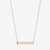 St Lawrence Fides et Veritas Horizontal Bar Necklace