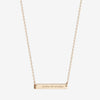 St. Lawrence Fides et Veritas Horizontal Bar Necklace