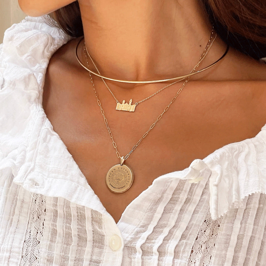 Auburn Florentine Pendant on figure